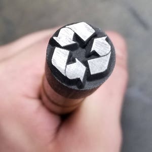 3/4&quot; Graphite Recycle Stamp