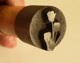 3/4" Graphite Tulip V2 Stamp
