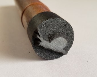 3/4" Graphite Snail Stamp