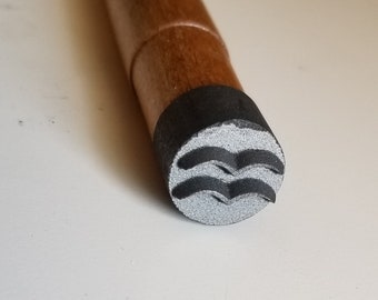 3/4" Graphite Aquarius Stamp