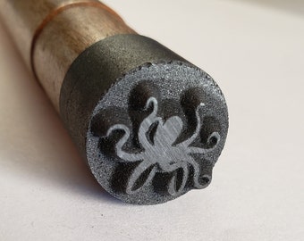 3/4" Graphite Octopus Stamp
