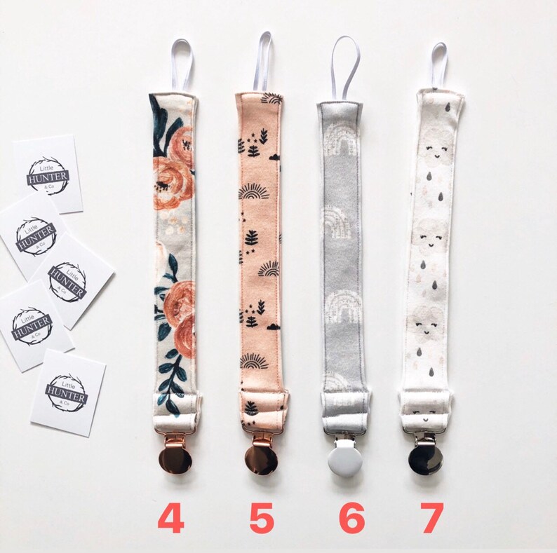 Organic cotton knit pacifier clips organic soother clip Etsy