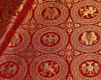 Clerical brocade fabric collection 74