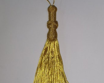 Goldbarren handgemachte 15cm lange Quaste für liturgische Gewänder und Heimdekoration