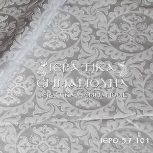 HIgh quality Artificial silk rayon light weight fabric for liturgical vestments and church decoration,Made in Greece!