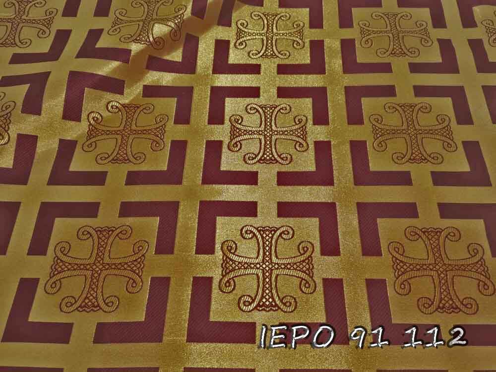 Church Liturgical Vestment Cross Pattern Jacquard Brocade Fabric - Etsy ...