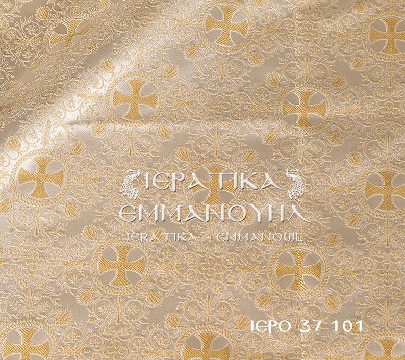 Liturgical Vestments Metallic Brocade Fabric IERO 37 Etsy