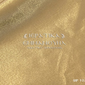Liturgical vestments brocade metallic gold fabric SIP