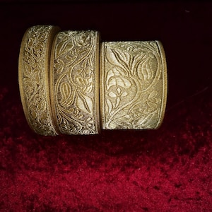Religious Gold Leaves Jacquard Semi Metallic trim 2,5-4 and 6cm wide