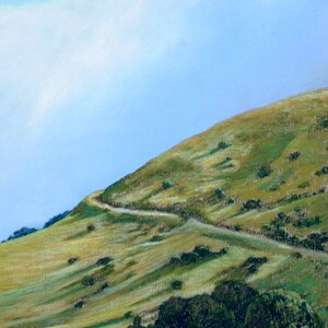 Invitation to Trek. Giclee Print. Based on my Original Landscape Painting.