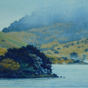 Rolling Fog. Giclee Print. Based on my Original Landscape Painting.