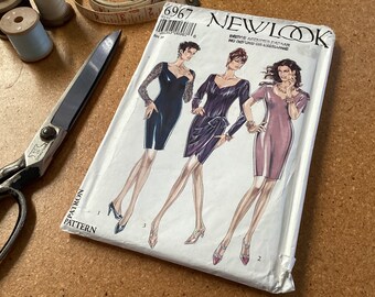 Vintage Sewing Pattern Uncut - New Look 6967 - Bust 31.5-40" - 90's Dress - #50112