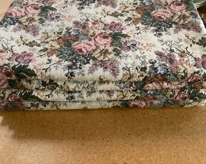Vintage Upholstery Fabric Upholstery Remnant Tapestry Upholstery Fabric