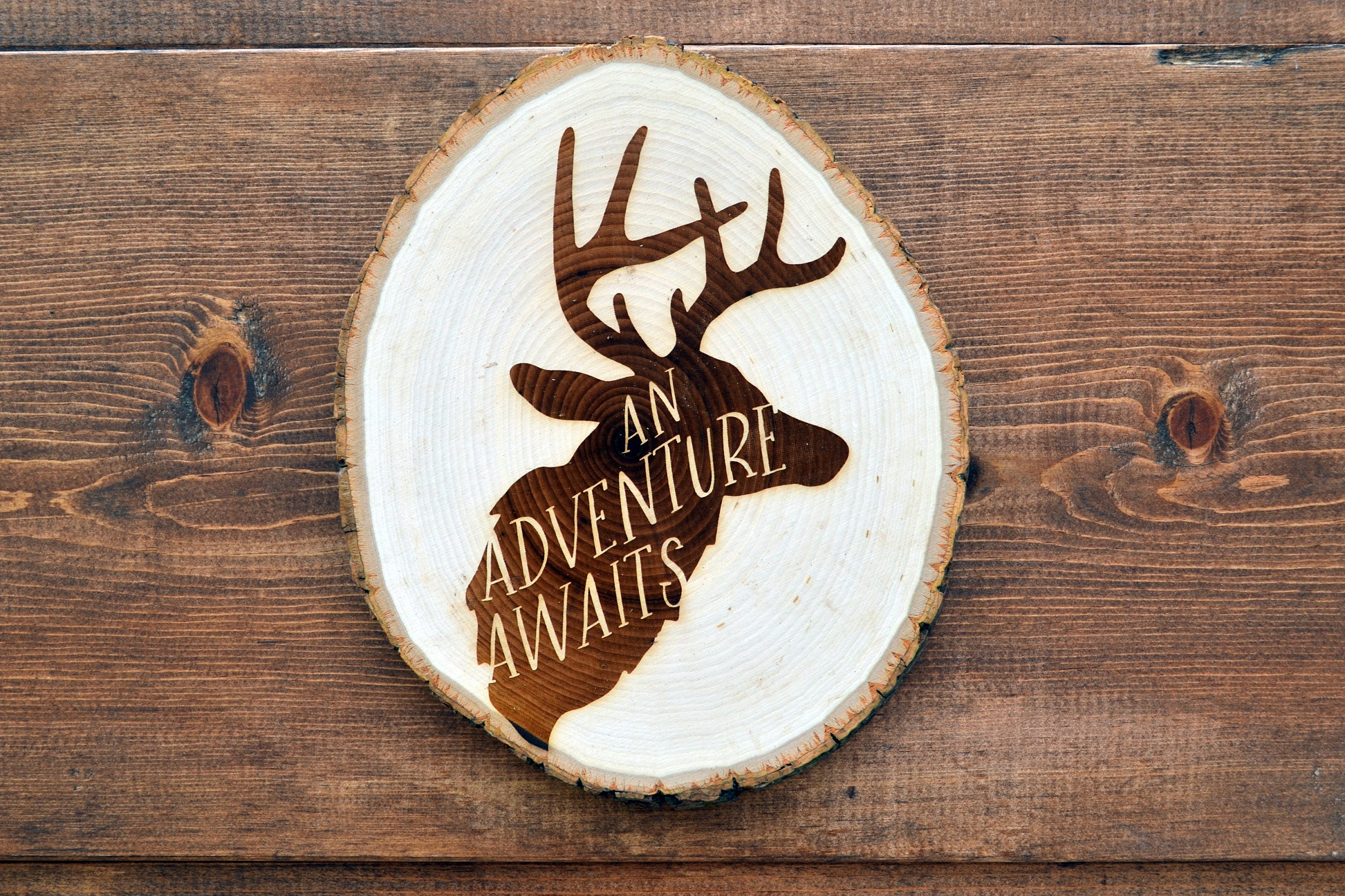 deer wood sign deer art woodland nursery decor wooden art Etsy