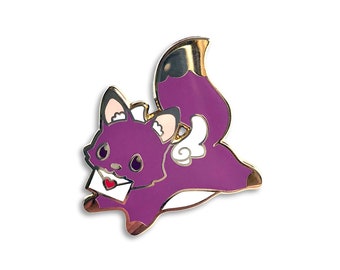 love letter cat enamel pin jewelry, cat lover lapel pin badge, cute backpack pin, valentines day gift