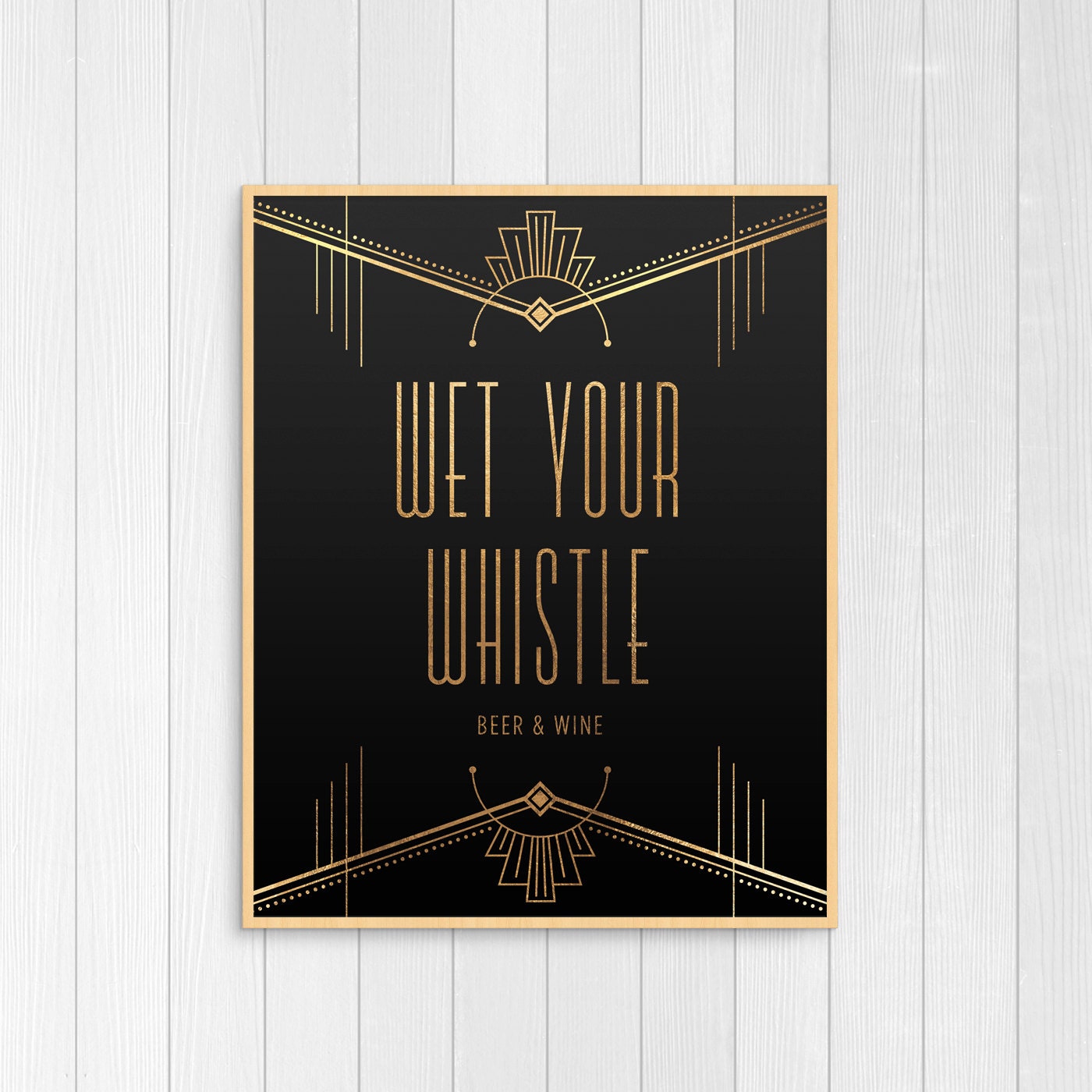 Art deco bar sign printable bar sign wedding bar sign open Etsy