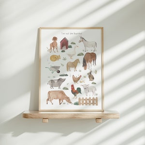 Poster/Kunstdruck - Tiere auf dem Bauernhof