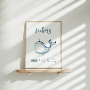 Geburtsbild/Poster - Wal Willi