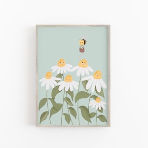 Art print/poster - daisies