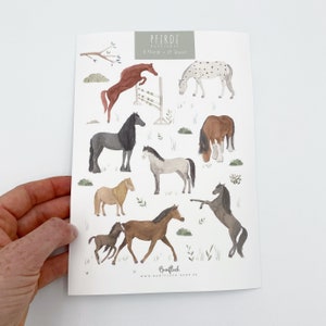 Stickersheet/Sticker Sheet/Vinyl - Horses