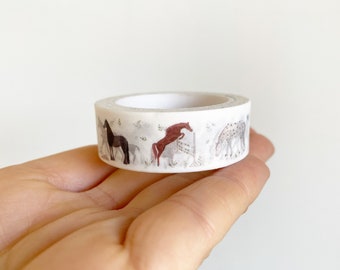 Ruban adhésif Washi - Chevaux