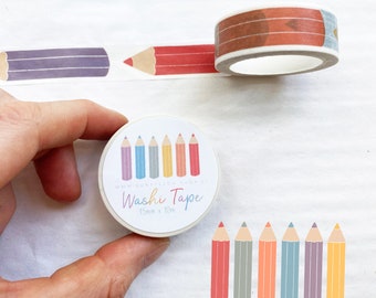 Washi Tape / Klebeband - Buntstifte