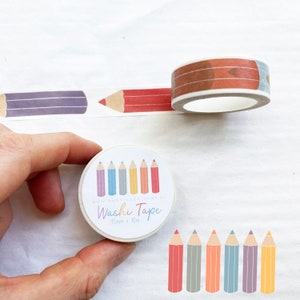 Washi Tape / Klebeband - Buntstifte