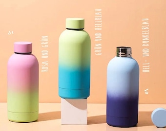 Thermos bottle / drinking bottle / school bottle - colorful