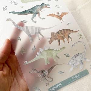 Bügelbilder mit Dinos -  Cold Peel / Iron on/ Applikationen