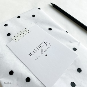Karte/Postkarte Mini DIN A7 - Ich denk an dich