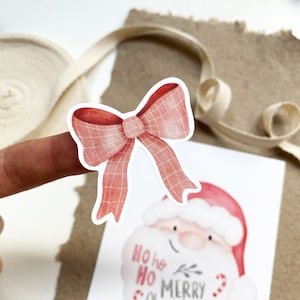 Etiketten/stickers - Rood lint