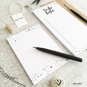 Notepad Set of 2 - to do List + dots