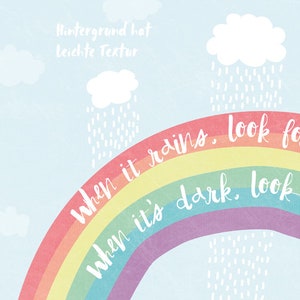 Kinderbild / Poster Regenbogen Bild 3