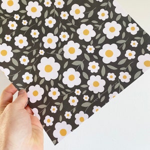 Sacs cadeaux / sacs en papier au format A4 avec marguerites