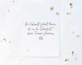 Postkarte DIN A6 - Die Schönheit deiner Träume