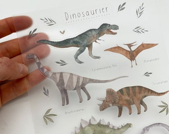 Sticker sheet/sticker sheet/washi paper/vinyl - dinosaurs