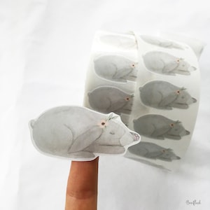 Etiketten / Stickers - Klein konijntje