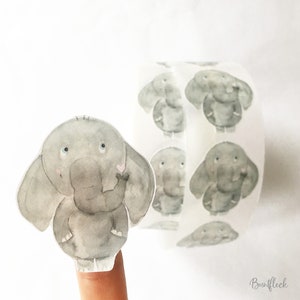Pegatinas/Etiquetas - Elefante Rudi