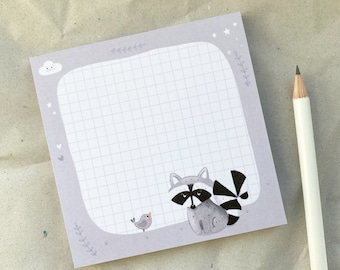 Notepad / Memopad - Raccoon