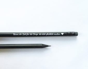 Bleistift mit motivierenden Spruch