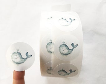 Stickers/Labels/-Small Whale