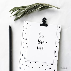 Carte Mini/A7 - amour