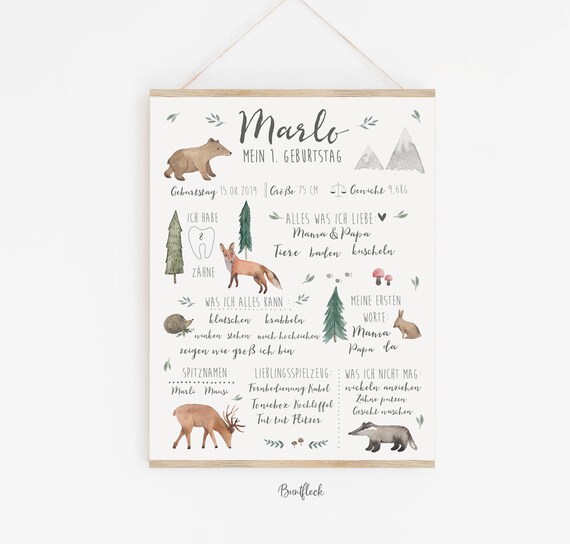 Baby Milestone Board Marlo Etsy