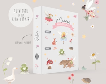Stickers for the kindergarten folder / daycare folder + insert - Fairy