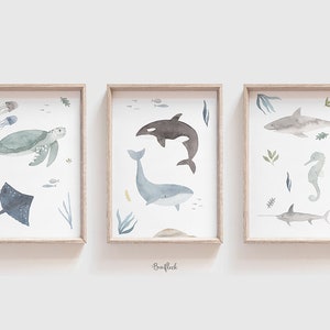 Stampa/poster d'arte: creature marine in un set