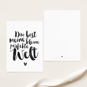 Carte A6 - Tu es mon monde