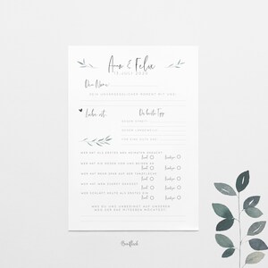Tarjetas de libro de visitas para la boda.