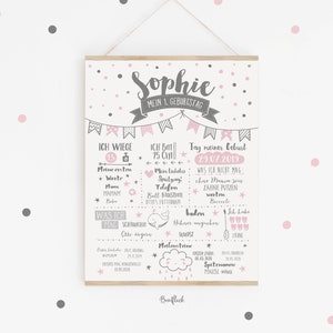 Baby Milestone Board - Sophie