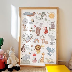 Poster/Kunstdruck/Affirmationen/Motivation/Schulanfang - Glaube an Wunder