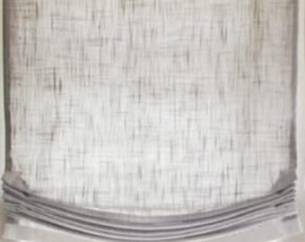 Relaxed Roman Shade | Neutral | Privacy | Custom Window Treatment| Roman Shades  | Light Filtering | Window Blinds | Custom Fit